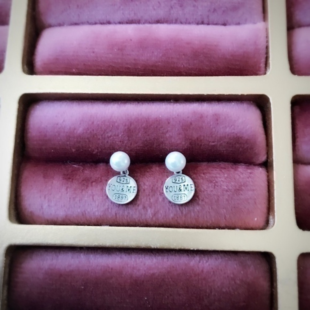 Sterling silver dangle earrings